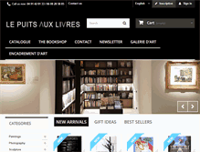 Tablet Screenshot of lepuitsauxlivres.com